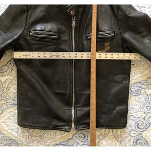 Vintage 1960’s Excelled leather motorcycle jacket biker punk rat men size 38 USA